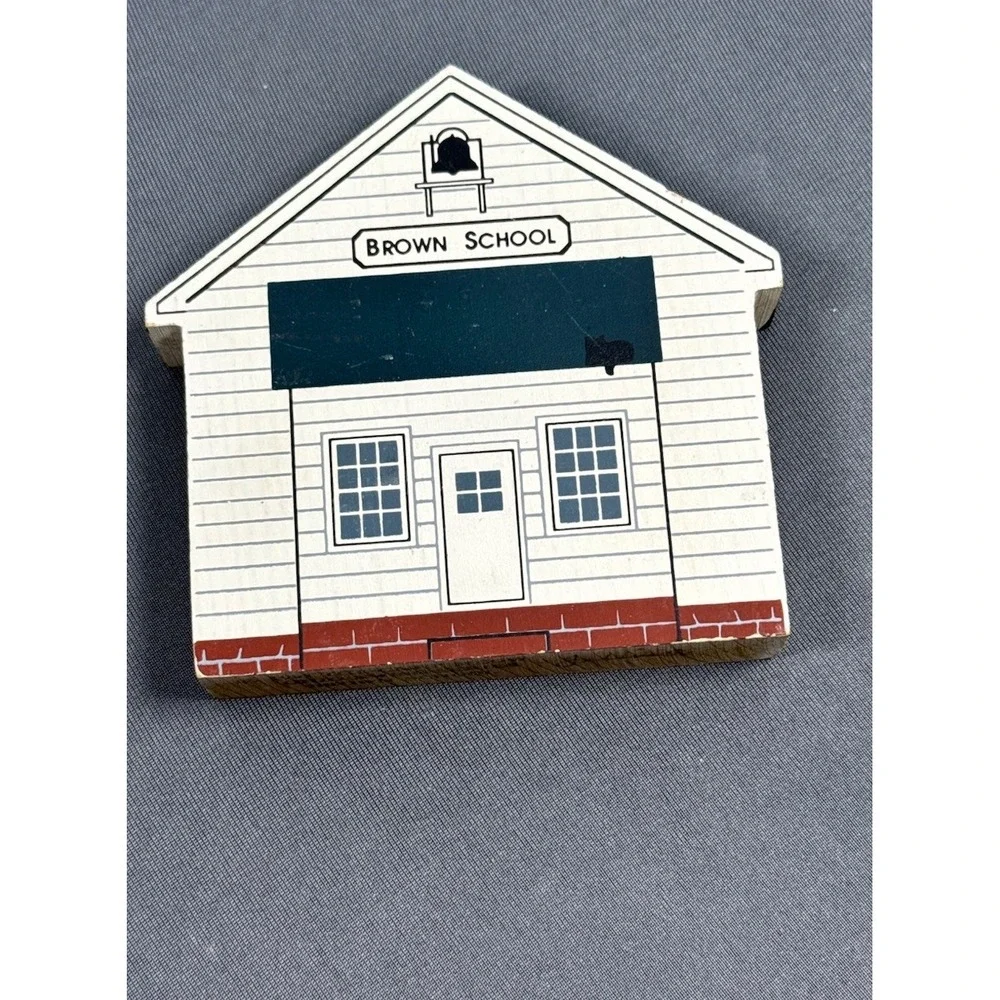 Cat's Meow Village Brown School Ohio Amish Series 1991‎ Faline Jones '92 Vintage